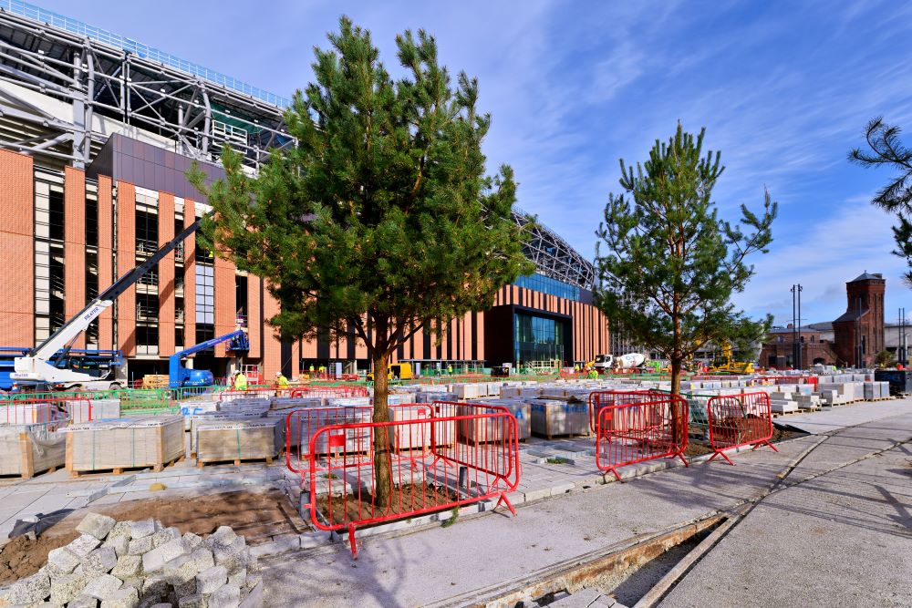 Precision Work Has Begun To Complete The New Fan Plaza At Everton