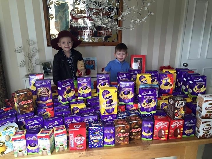 Tillie and her sister collected over 1000 Easter eggs which we donated to alder hey, countess of Chester, Claire's house and nursing homes in Ellesmere Port.