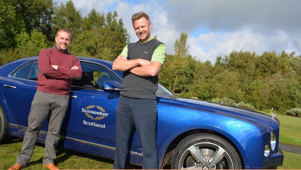 Dean Andrews and Tom Lister pose with Bentley - compressed jpg