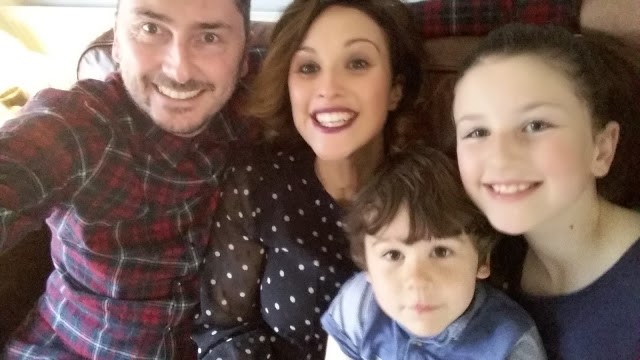 Victoria with husband Laurence and two children Jack and Lottie.