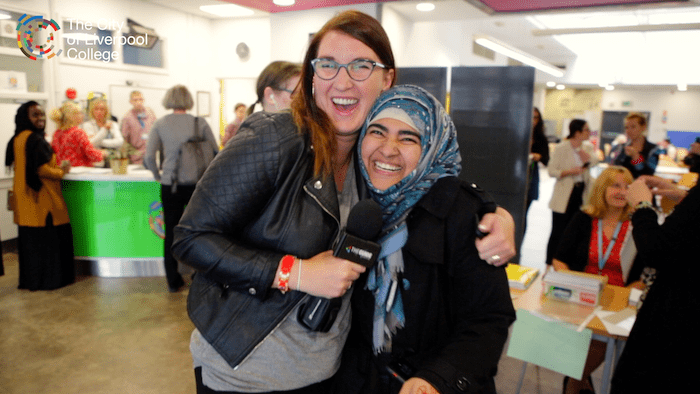 A Level Results: Watch as we join students to get their results at The City of Liverpool College