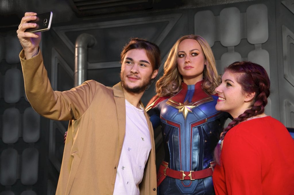 Captain Marvel at Madame Tussauds Blackpool. Picture: Jason Lock