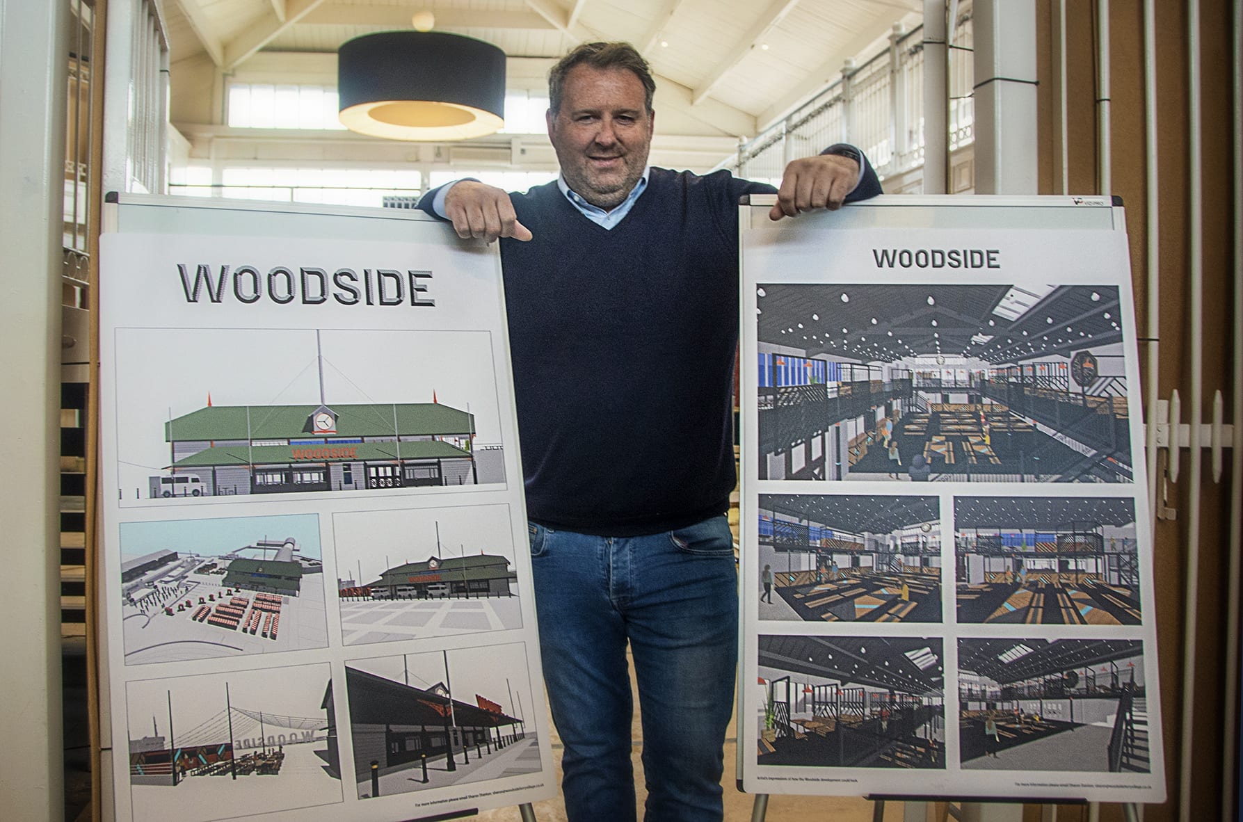 Work on Woodside Ferry Village is underway and the first food vendor has been unveiled