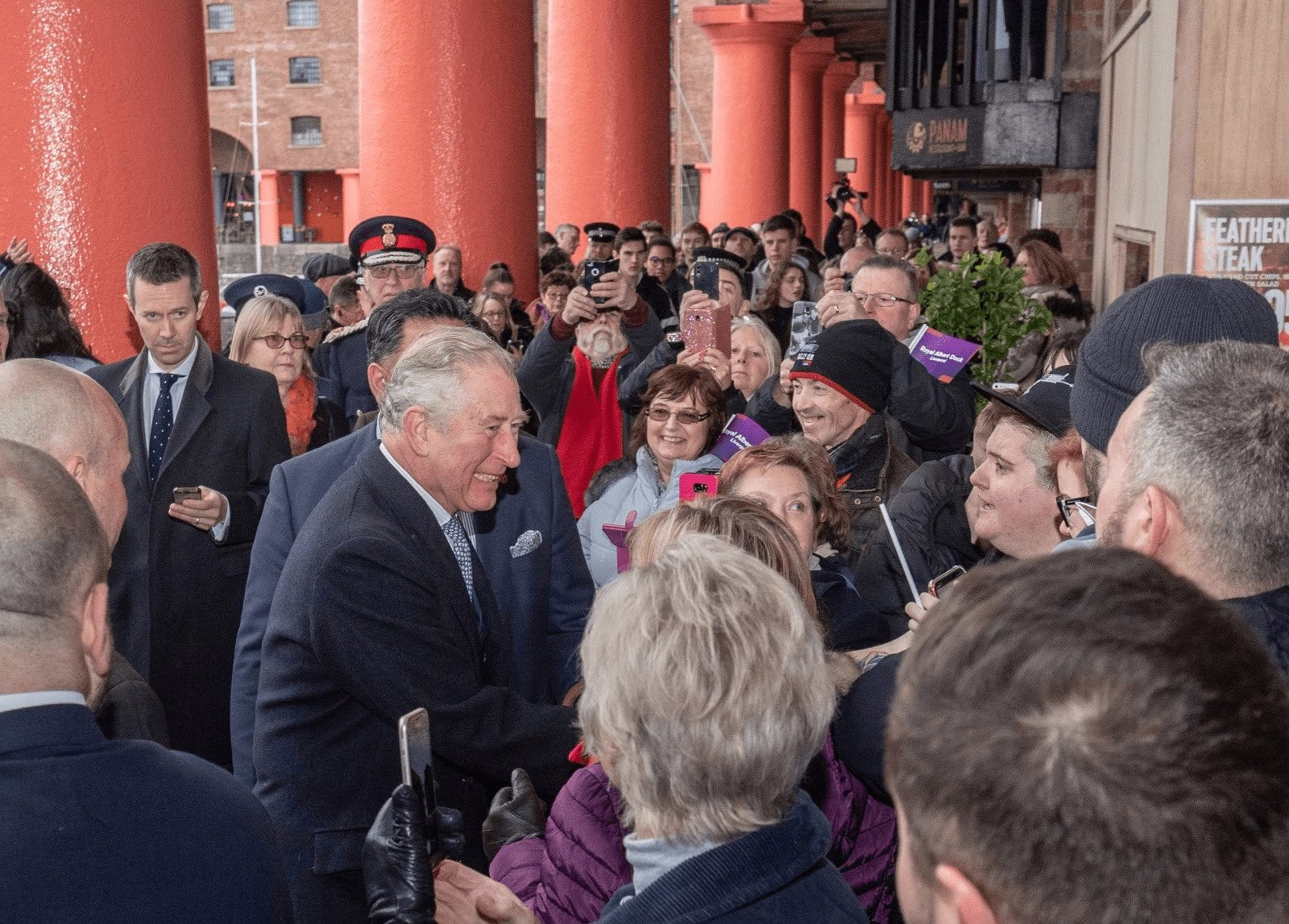 Watch: This is what happened when HRH The Prince of Wales visited The Royal Albert Dock