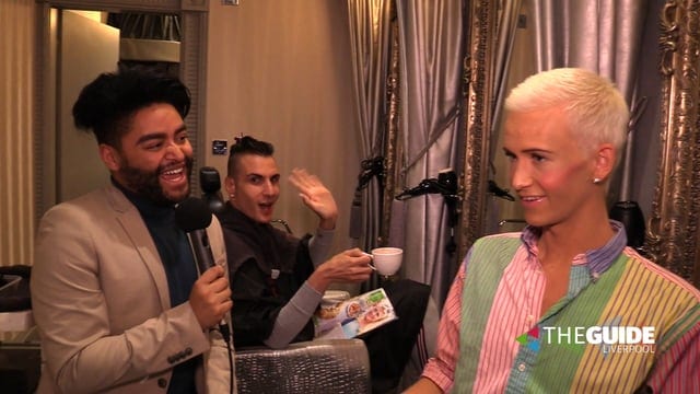 X Factor’s Bradley & Otavio join Mark Byron at the launch of Opium Hair & Beauty