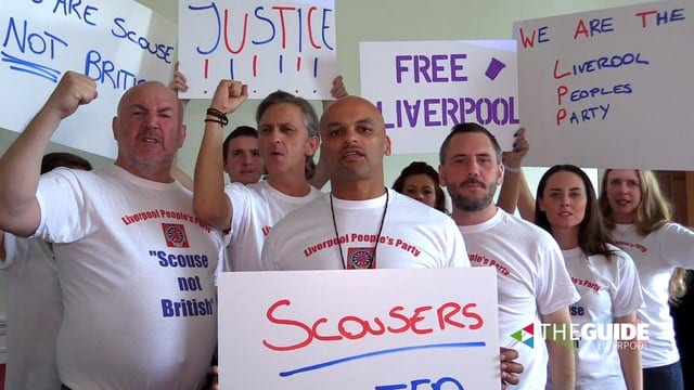 Watch the cast of Scouse Comedy of Terrors protest for Liverpool to become an Independent State
