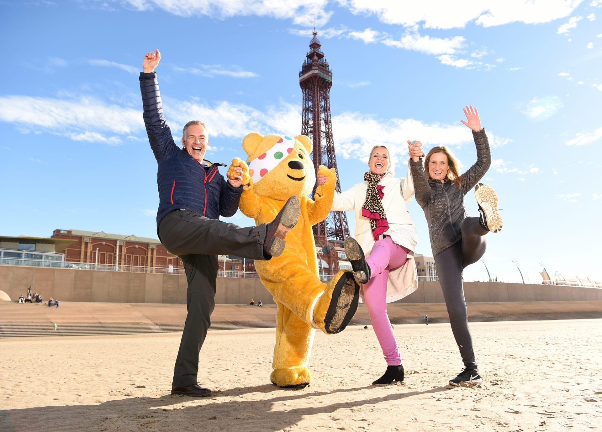 BBC North West Tonight presenters are Plodding for Pudsey & BBC Children in Need