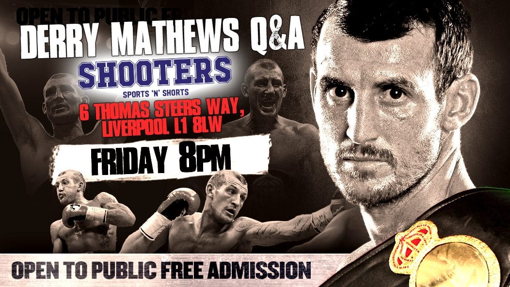 Boxer Derry Mathews takes your questions…