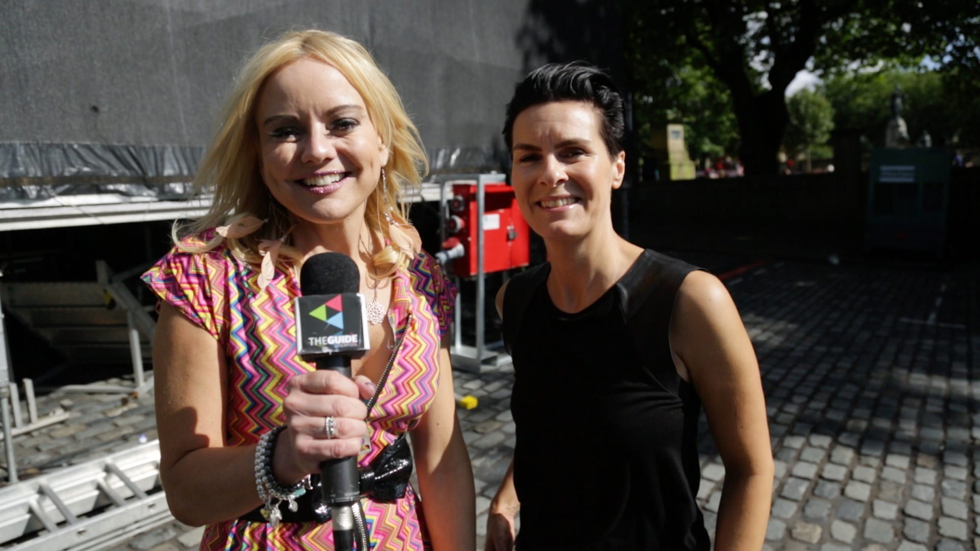 Liverpool Pride: Simmo chats with musician Jo Samuels after her set on the main stage