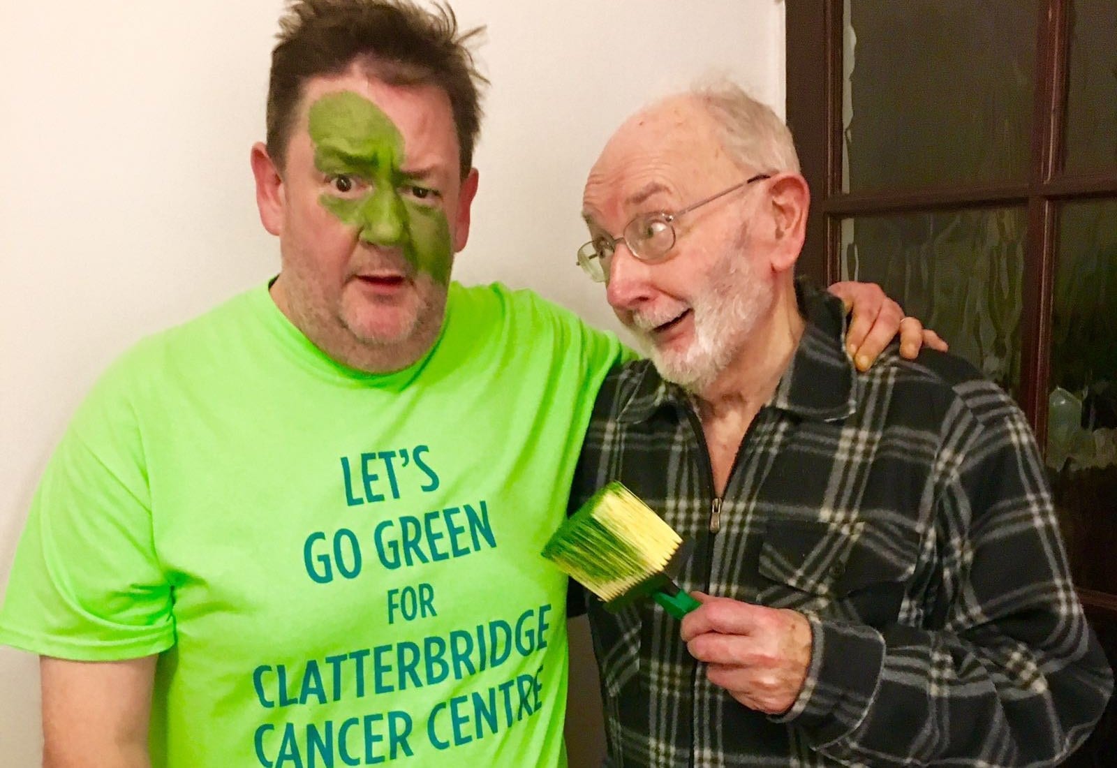 Let’s ‘Go Green’ with Johnny Vegas for Clatterbridge Cancer Charity