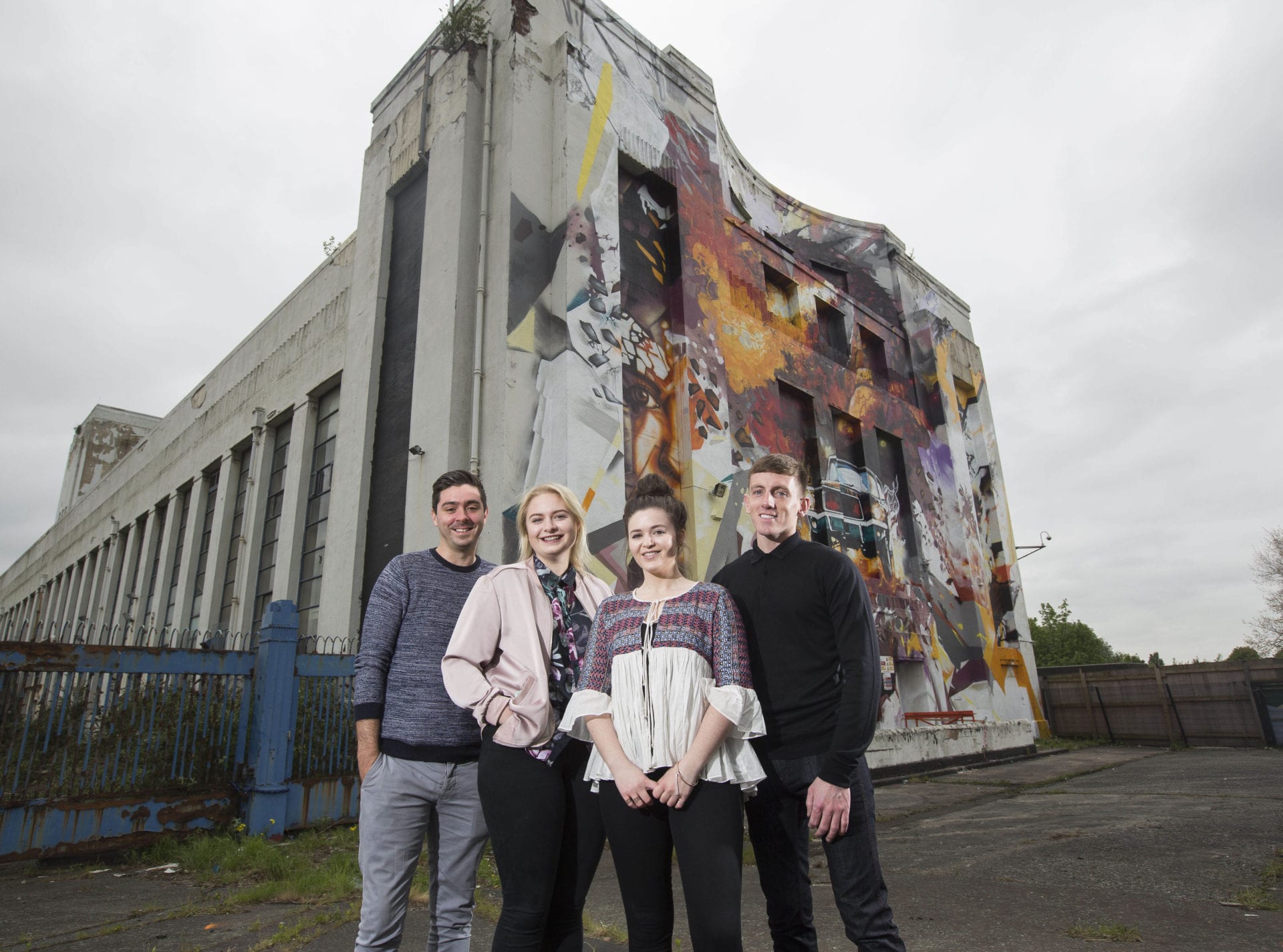 Young Liverpool creative talent inspires giant artwork at iconic ‘Littlewoods Studios’