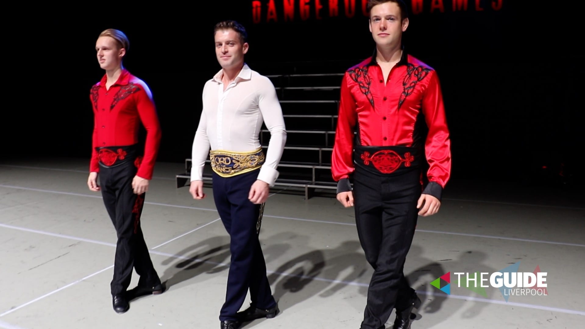 Lords of the Dance give Rachael a crash course in River dance!