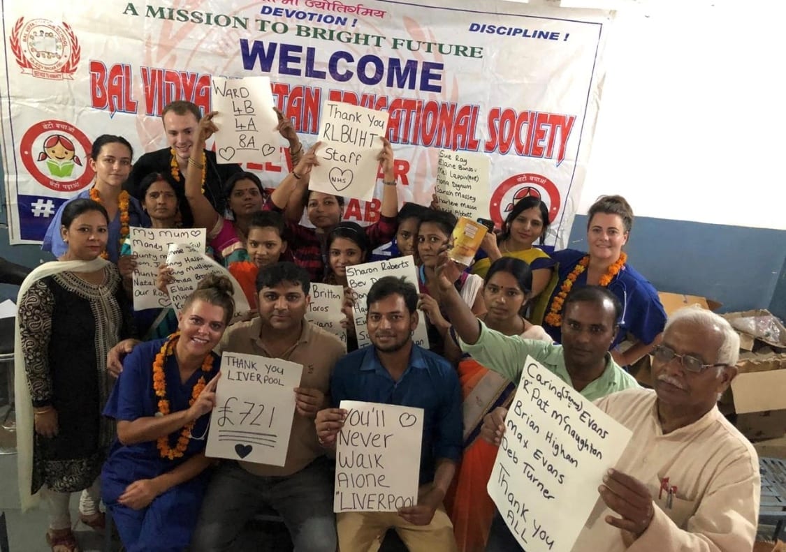 These two Liverpool healthcare assistants have been volunteering at a clinic in India