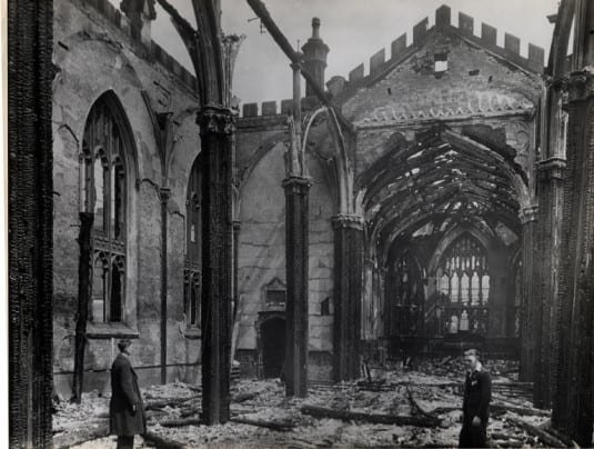 City remembers Liverpool Blitz at Bombed out Church…