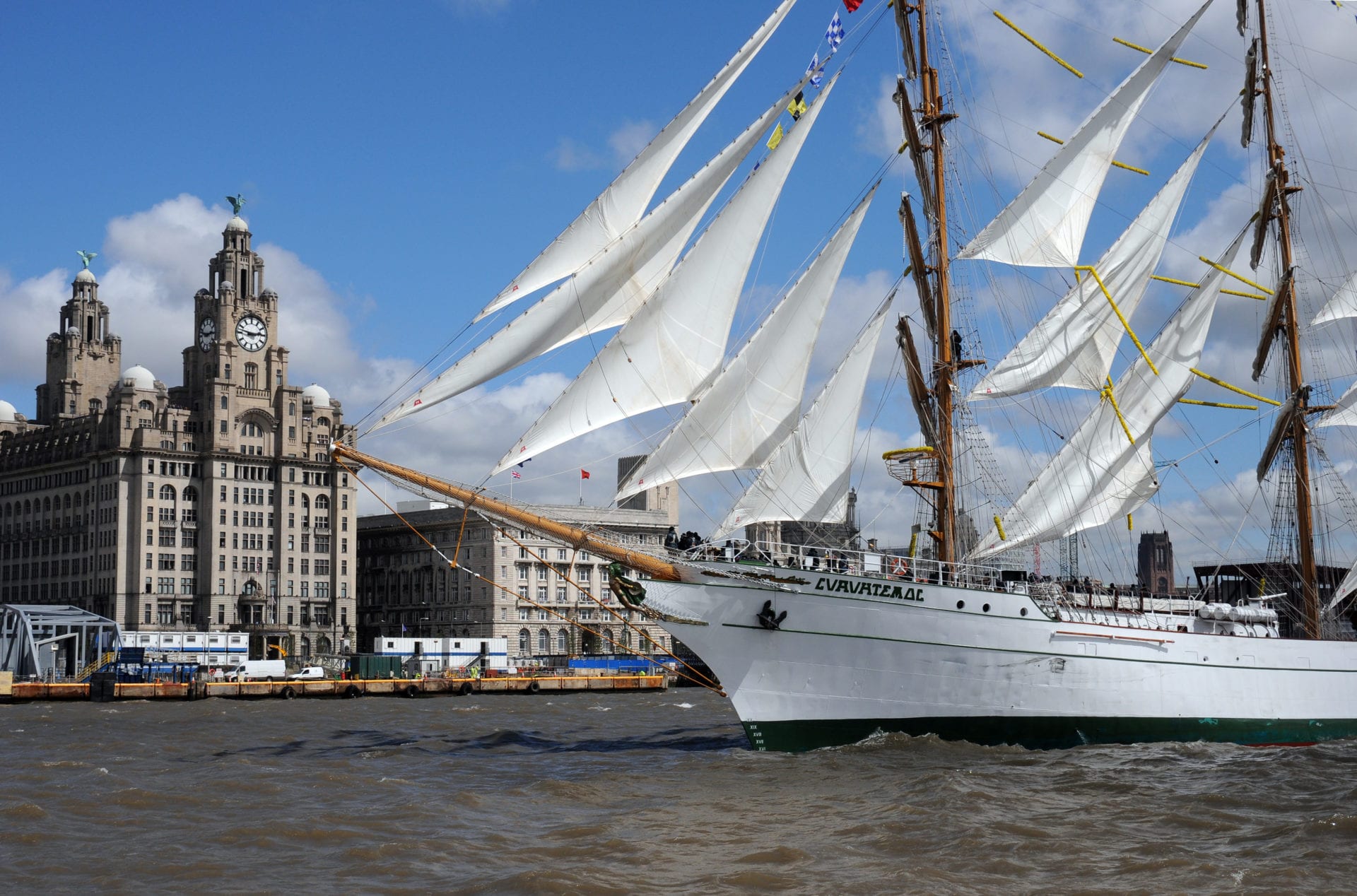 The Tall Ship fleet sets sail for Liverpool and a huge waterfront