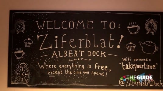 8p a minute for as much cake as you want! Come inside Ziferblat…