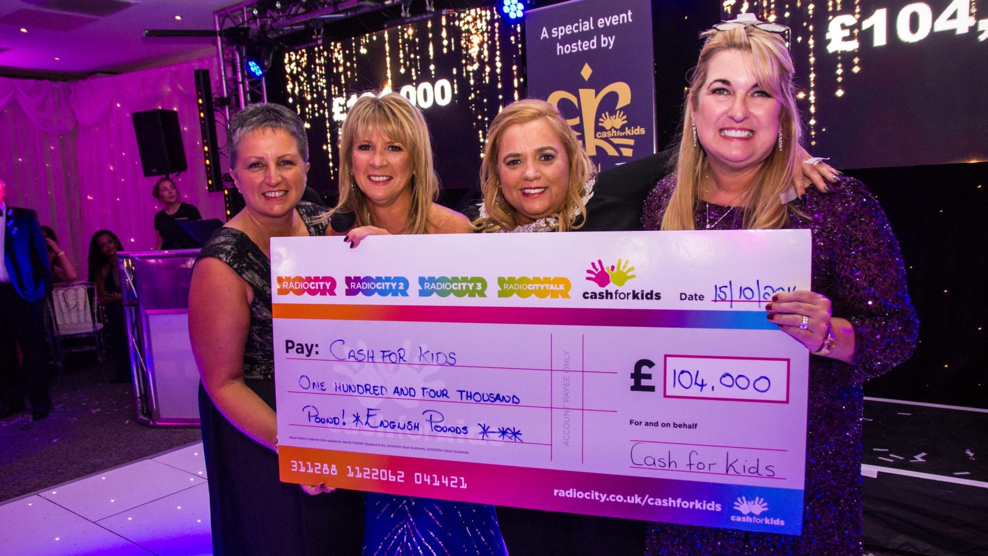 Staggering amount raised for local kids charity at glitzy ball