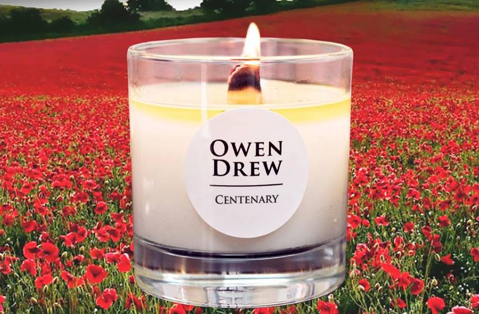 Owen Drew Launch Limited Edition ‘Remembrance’ Candle