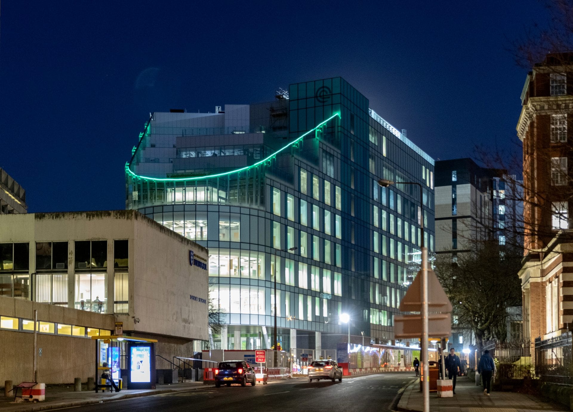 Liverpool’s new Clatterbridge Cancer Hospital lights up for Christmas