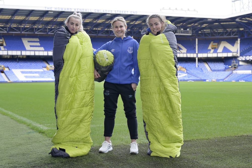 Everton Women to take part in next week’s Goodison Sleepout