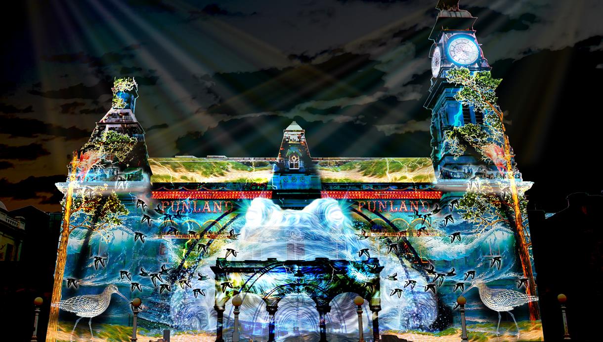 A series of amazing video projection shows will light up Sefton this March