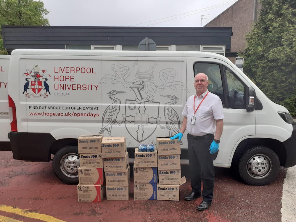 Liverpool Hope University gifts 16,000 PPE items to Liverpool hospitals