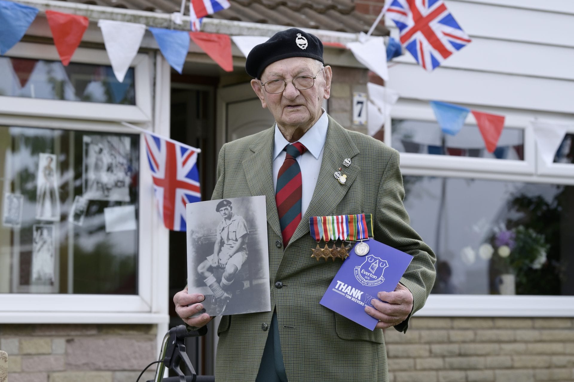 Everton Salutes 103-Year-Old World War Two Veteran With Surprise VE Day Visit