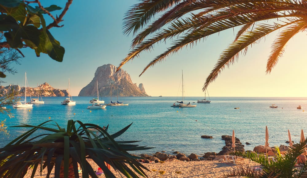 Ibiza Holiday Travel Flying Spain. Credit: Shutterstock