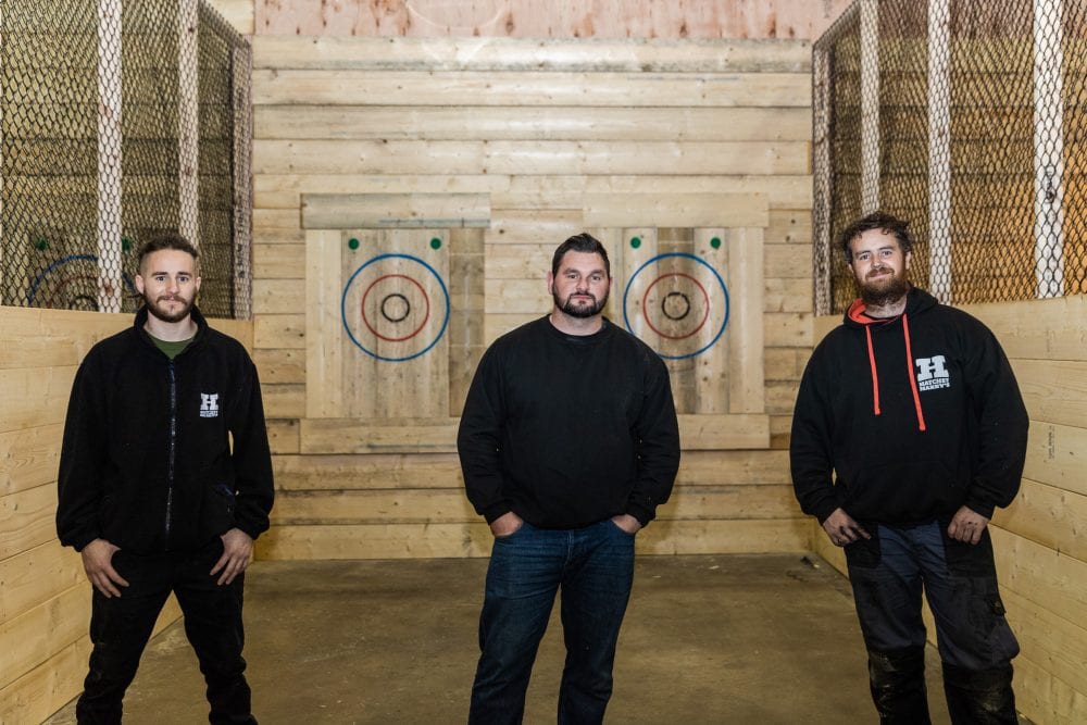 An axe-throwing attraction has arrived at Liverpool Waters