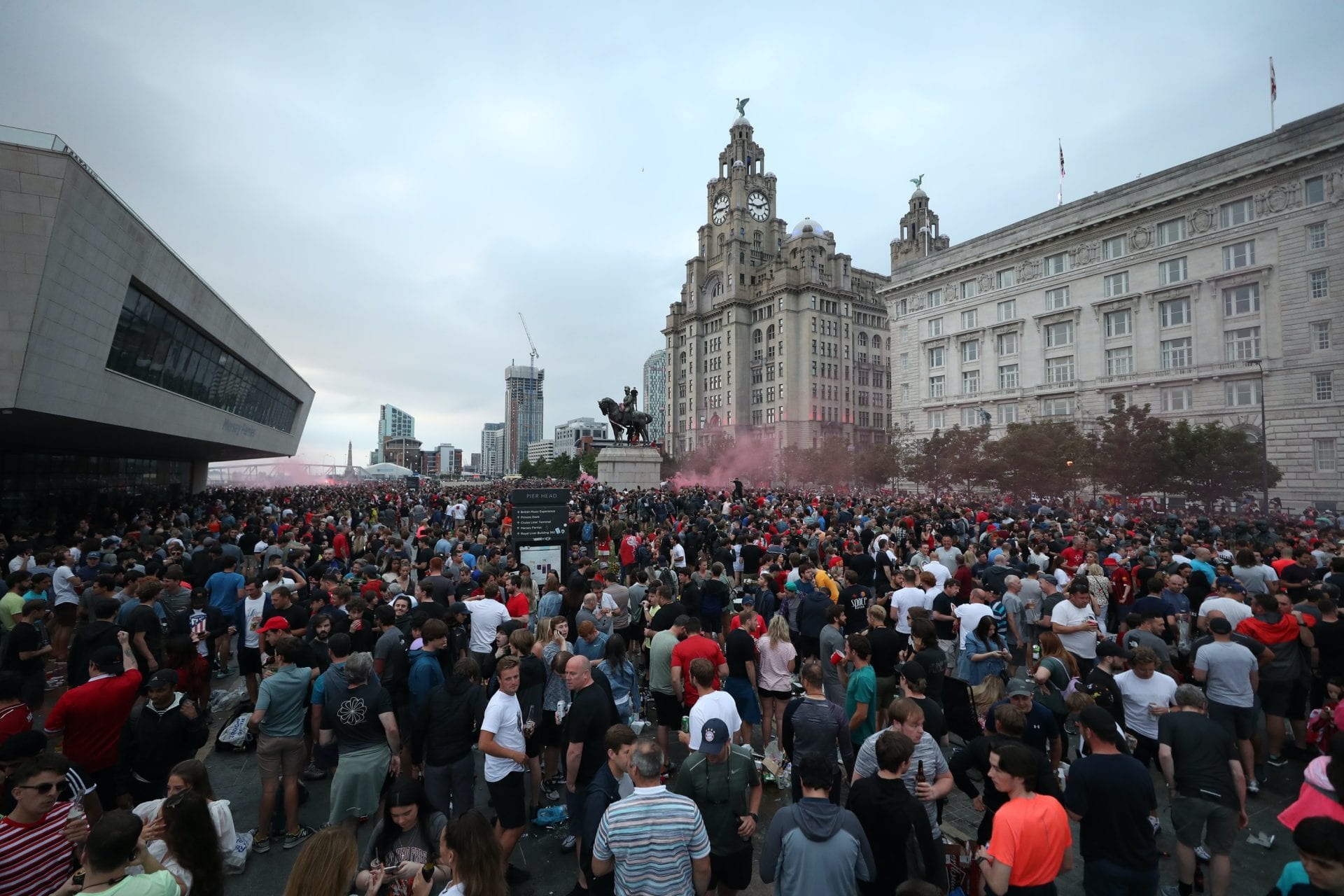 Teenager admits firing rocket at Royal Liver Building during LFC title win celebrations