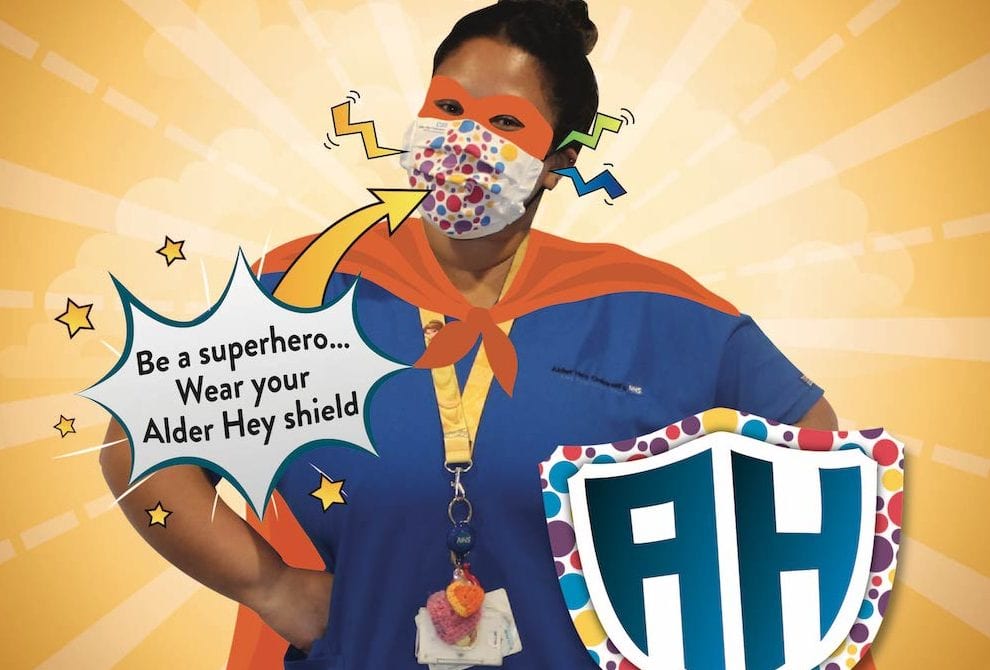 You can support Alder Hey by purchasing your own specially designed face covering