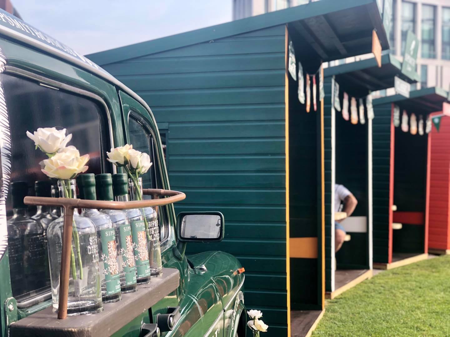 You can book these private cabins in Chavasse Park for a drinks experience like no other