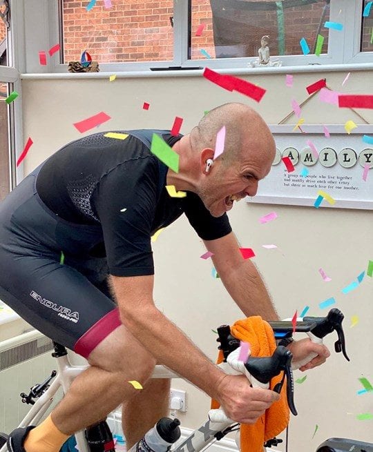 Liverpool man cycles over 100 miles to raise nearly £1,500 for Marie Curie