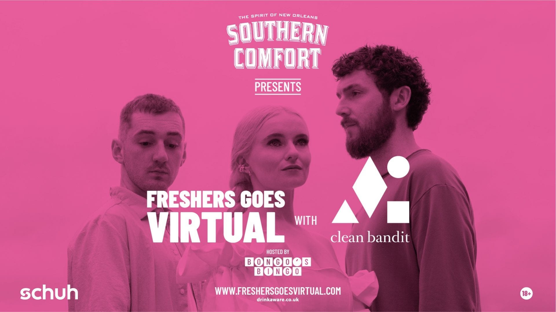 Bongo’s Bingo & Clean Bandit are teaming to bring students a special virtual freshers event