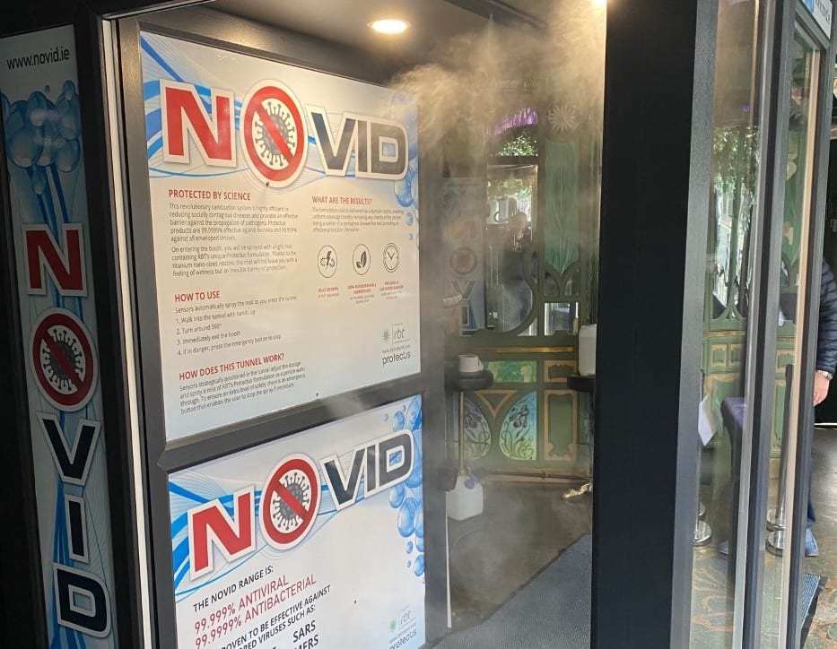 Watch as we introduce NOVID, the new groundbreaking, anti-coronavirus walk through device
