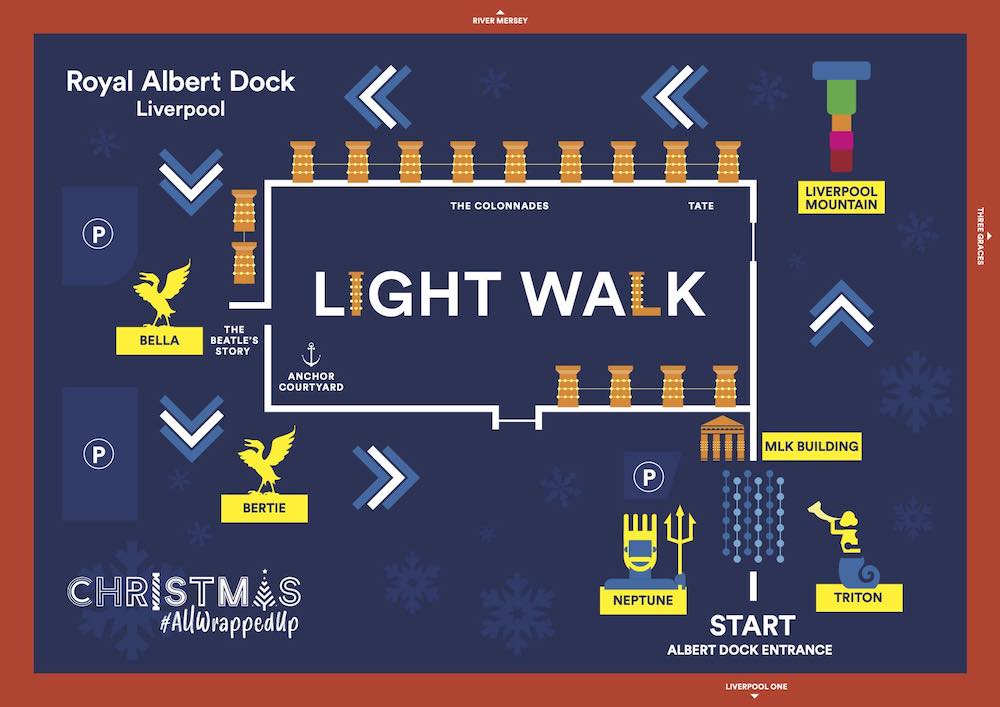 Magical Christmas Light Walk launches at Royal Albert Dock, Liverpool