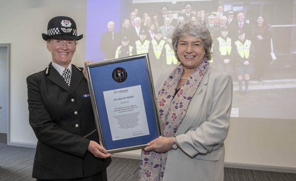 Merseyside Police presented merit award for response to Coronavirus pandemic