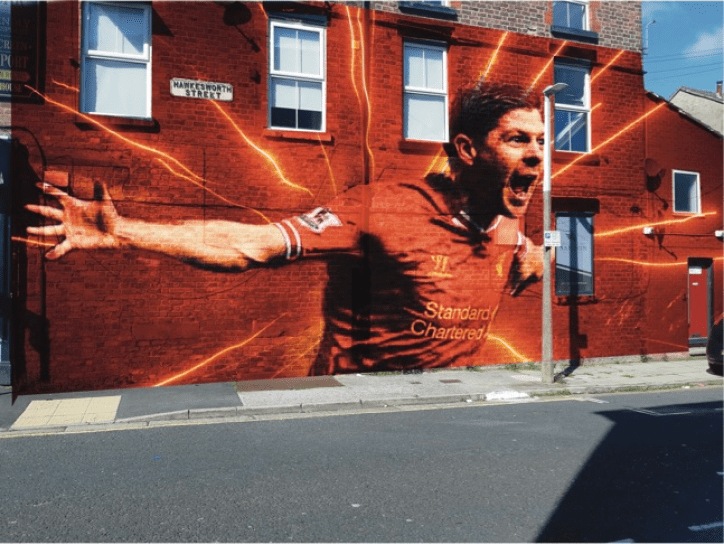 LFC Mural at The Sandon - Gerrard. Picture by Gareth Jones