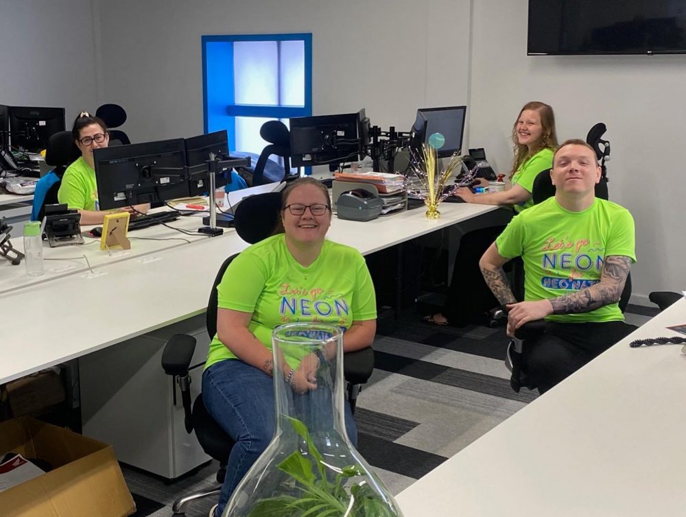 Team Wild Thang go ‘Neon for Neonatal’ to raise money for the Big Tiny Steps appeal
