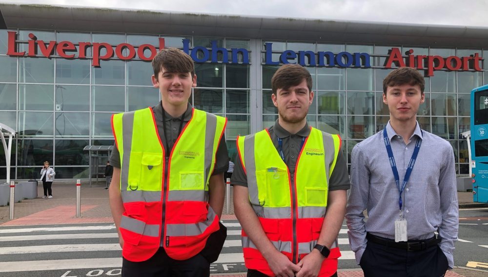 Liverpool John Lennon Airport announces three new students have joined its Apprenticeship Programme