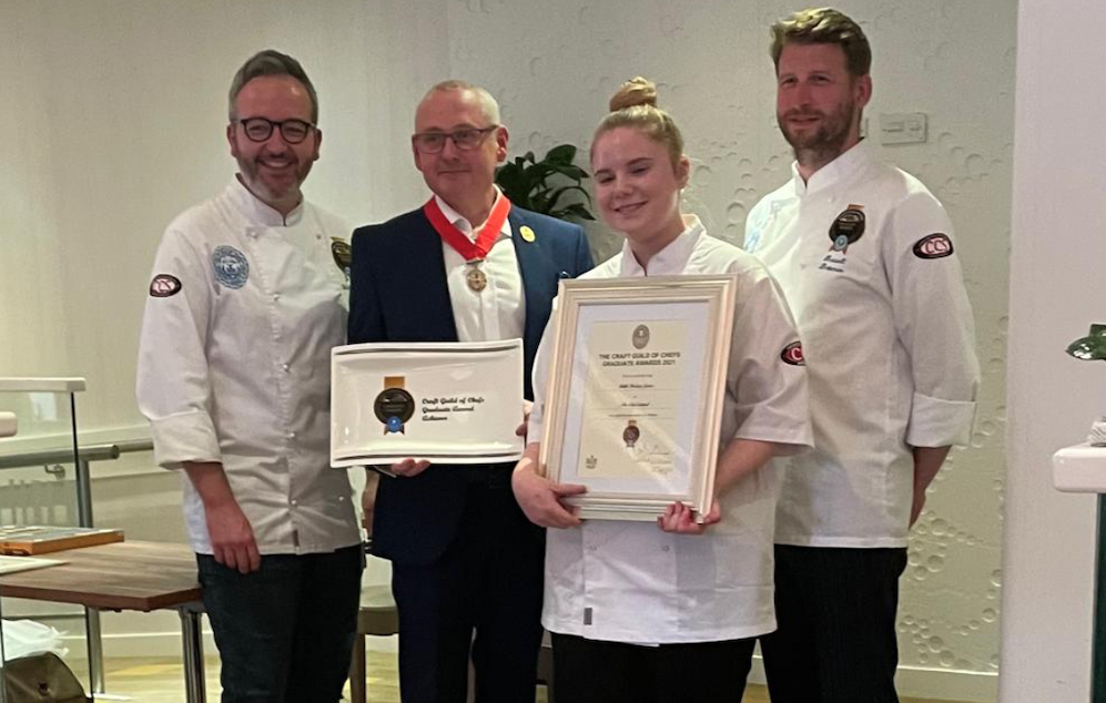 Young Wirral chef wins Craft Guild of Chefs Graduate Award in London