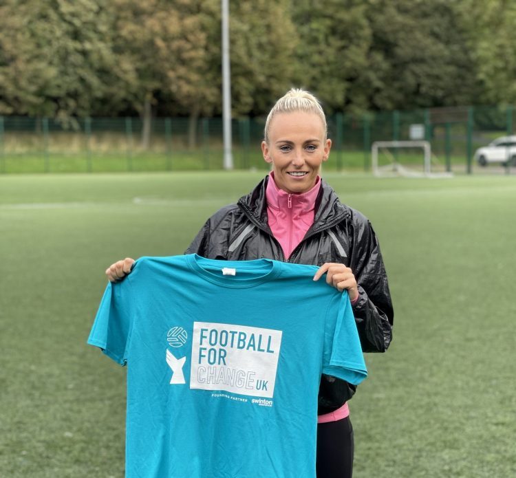 Everton star, Toni Duggan backs Football For Change initiative