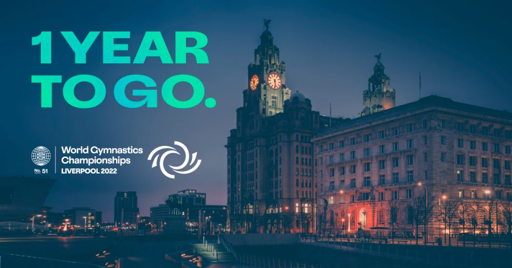 It’s now officially one year to go until The World Gymnastics Championships Liverpool 2022