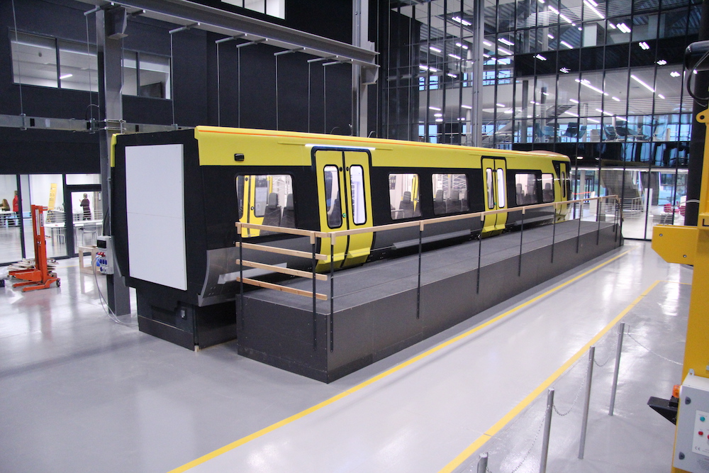 Look at the mock-up carriage of one of the new trains for Liverpool City Region