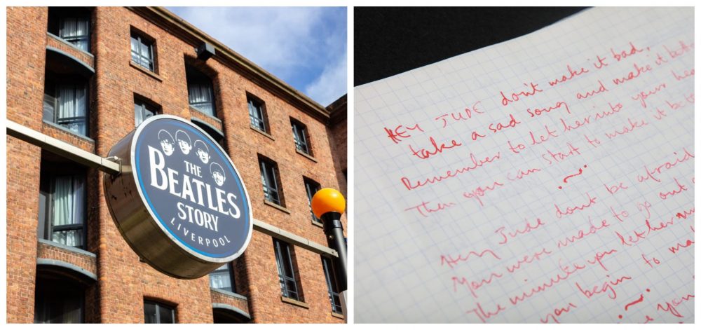 Rare notebook with draft ‘Hey Jude’ lyrics to go on display at The Beatles Story