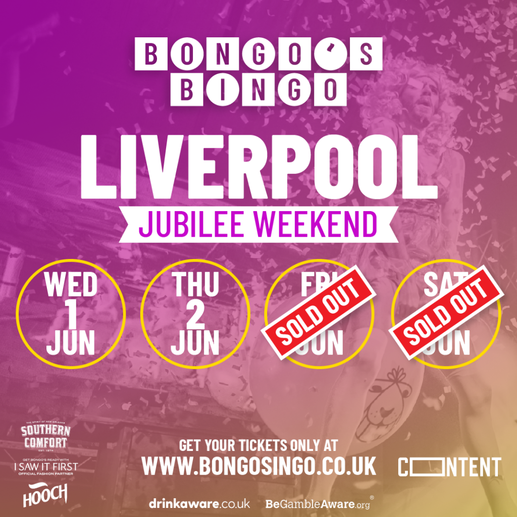 Tickets are selling fast for Bongo's Bingo Jubilee Bank Holiday dates