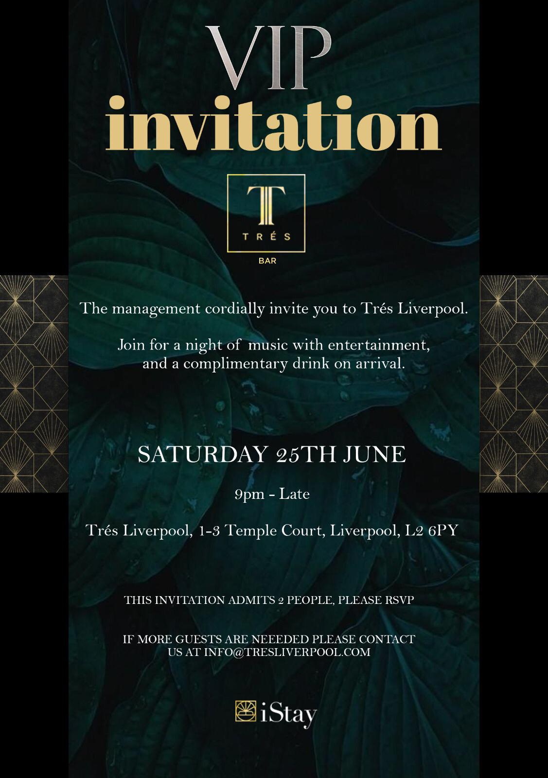 VIP Night at Tres Liverpool