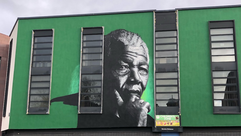 Nelson Mandela Mural by John Culshaw