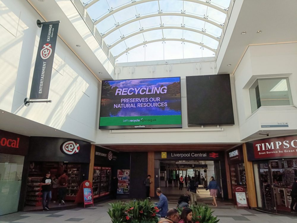 New advertising campaign in Liverpool aims to increase awareness of recycling issues