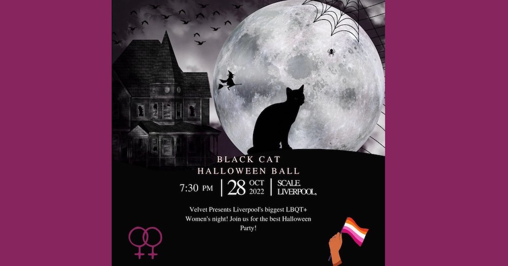 Women-only invitation to Velvet Liverpool’s LBQT+ Halloween Ball